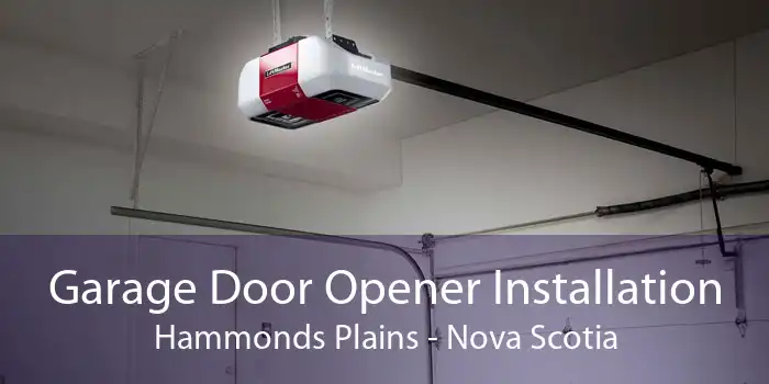 Garage Door Opener Installation Hammonds Plains - Nova Scotia