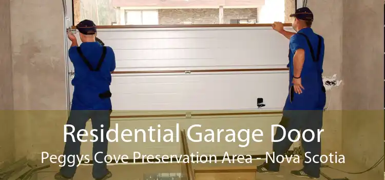 Residential Garage Door Peggys Cove Preservation Area - Nova Scotia