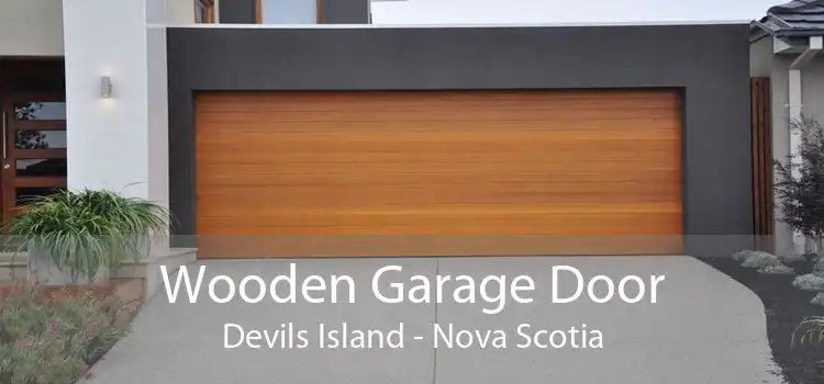 Wooden Garage Door Devils Island - Nova Scotia
