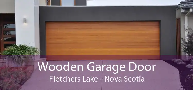 Wooden Garage Door Fletchers Lake - Nova Scotia