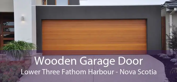 Wooden Garage Door Lower Three Fathom Harbour - Nova Scotia
