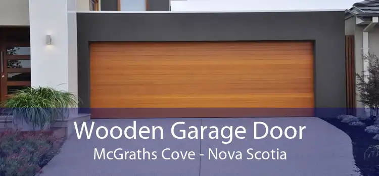 Wooden Garage Door McGraths Cove - Nova Scotia