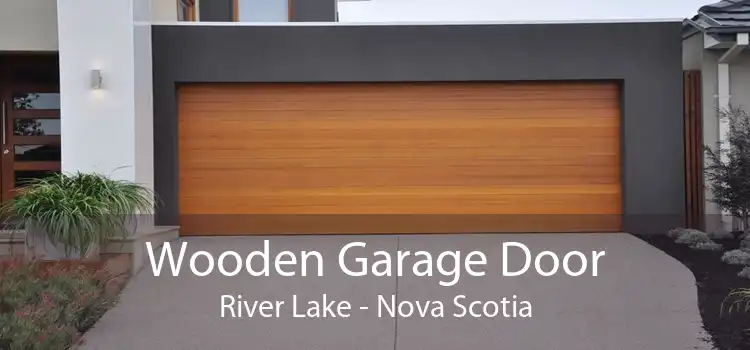 Wooden Garage Door River Lake - Nova Scotia
