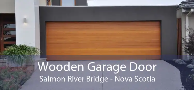 Wooden Garage Door Salmon River Bridge - Nova Scotia