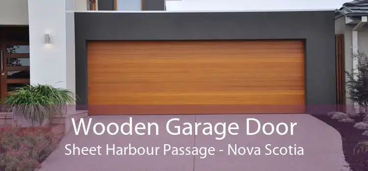 Wooden Garage Door Sheet Harbour Passage - Nova Scotia
