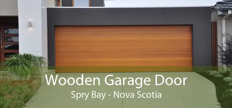 Wooden Garage Door Spry Bay - Nova Scotia