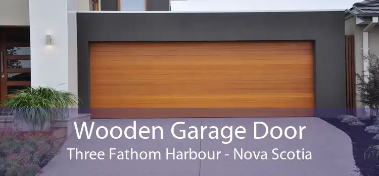 Wooden Garage Door Three Fathom Harbour - Nova Scotia