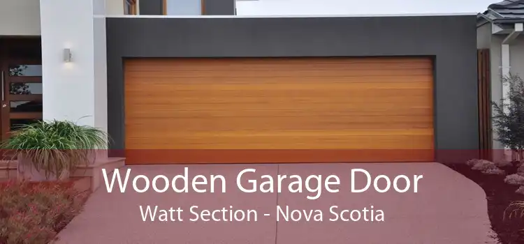 Wooden Garage Door Watt Section - Nova Scotia